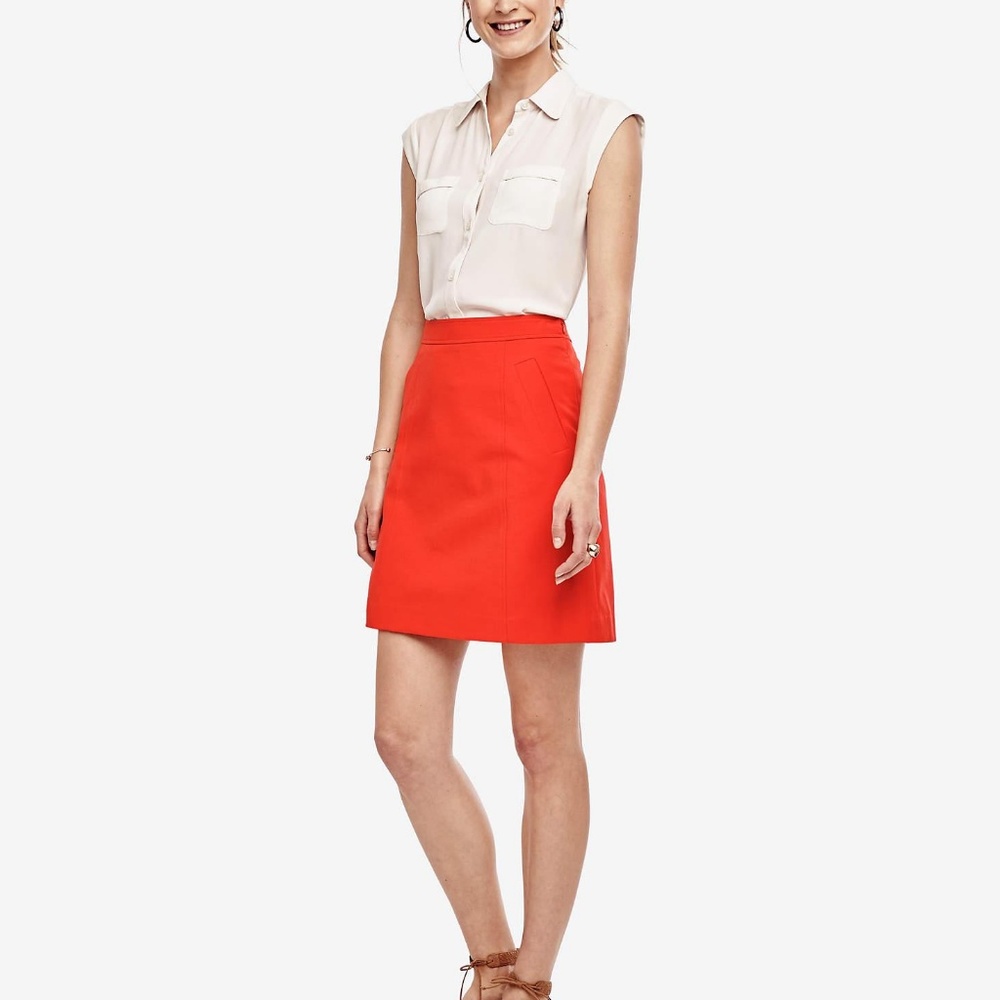 Ann Taylor Compact Twill Skirt (Brand New)